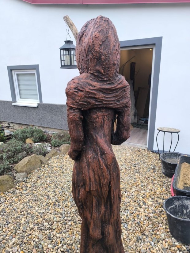 Světlonoš vysoký 160 cm - bronzový