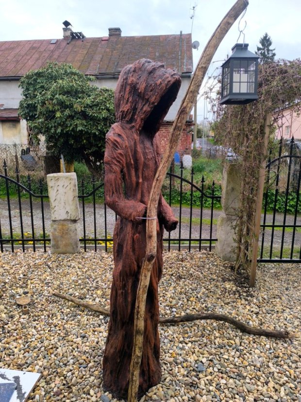 Světlonoš vysoký 160 cm - bronzový