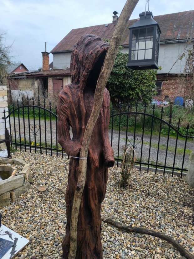 Světlonoš vysoký 160 cm - bronzový